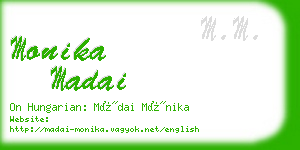 monika madai business card